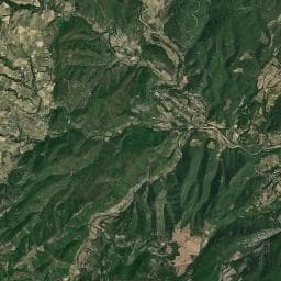 Vue aérienne des environs de Camping le Médiéval
