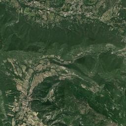 Vue aérienne des environs de Domaine Provençal