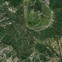 Vue aérienne des environs de Cabane du Désert