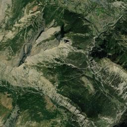 Vue aérienne des environs de Refuge/Abri — Saint-Paul-sur-Ubaye