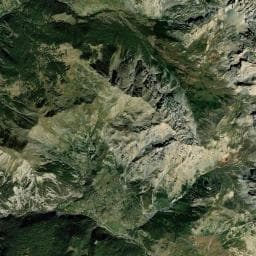 Vue aérienne des environs de Cabane des Aoupets