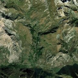 Vue aérienne des environs de Hotel Alpi Cozie