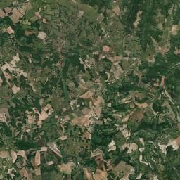 Vue aérienne des environs de Aire du Château de Lacapelle - Cabanac