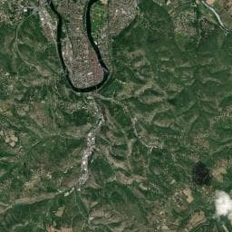 Vue aérienne des environs de Aire de camping-car à Cahors (2)