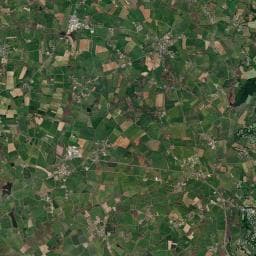 Vue aérienne des environs de Camping Les Malenies