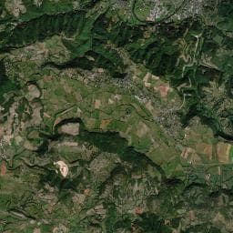 Vue aérienne des environs de Aire de camping-car à La Capelle-Bonance