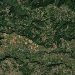 Vue aérienne des environs de Les Thermes