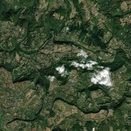 Vue aérienne des environs de Camping de Galinière