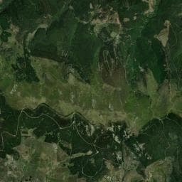 Vue aérienne des environs de Abri forestier du Mont Fédio (Mt Lozère)