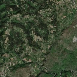 Vue aérienne des environs de Borie