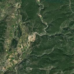 Vue aérienne des environs de Camping le Coucouzac