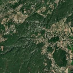 Vue aérienne des environs de Camping Capfun Imbours