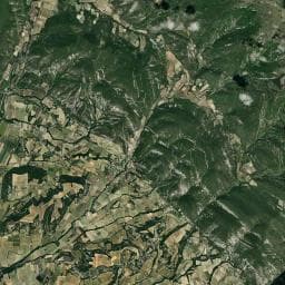 Vue aérienne des environs de Aire de camping-car à Rousset-les-Vignes