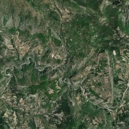 Vue aérienne des environs de Gîte d'Angèle