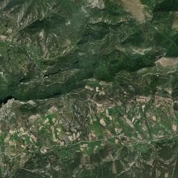 Vue aérienne des environs de Abri du col d'Arron