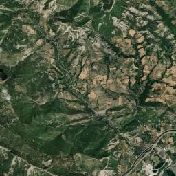 Vue aérienne des environs de Cabane des Quatre Chemins