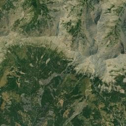 Vue aérienne des environs de Cabane supérieure du Bérard
