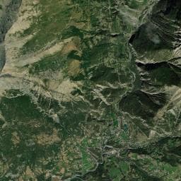 Vue aérienne des environs de Camping le Planet