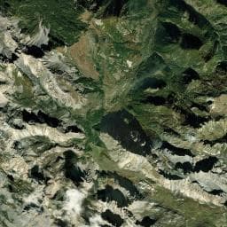 Vue aérienne des environs de Bivacco Angelo Valmaggia