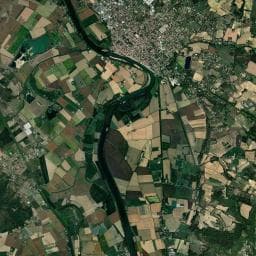Vue aérienne des environs de Aire de camping-car à Tonneins