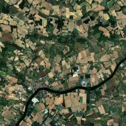 Vue aérienne des environs de Camping de Clairac
