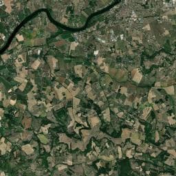 Vue aérienne des environs de Camping du Bosc