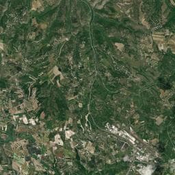 Vue aérienne des environs de Camping à la Ferme "Le Baylou"