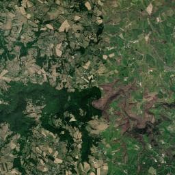 Vue aérienne des environs de Aire de camping-car à Le Bas Ségala
