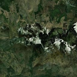 Vue aérienne des environs de Chalet de l'Aigle (Mt Lozère)