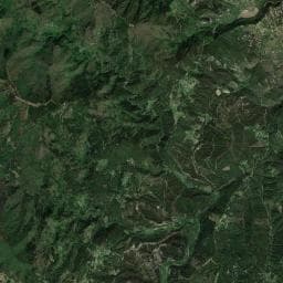 Vue aérienne des environs de Le Petit Âne Bleu