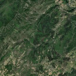 Vue aérienne des environs de Camping Casque Roi