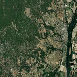 Vue aérienne des environs de Camping du Lion