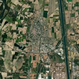 Vue aérienne des environs de Aire de camping-car à Lapalud