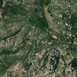 Vue aérienne des environs de Aire de camping-car du Domaine du Rieu Frais