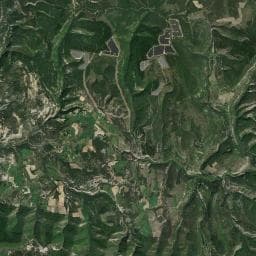 Vue aérienne des environs de Abri du col du Roure