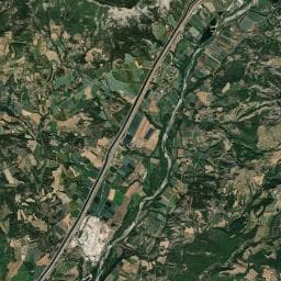 Vue aérienne des environs de Camping à Upaix