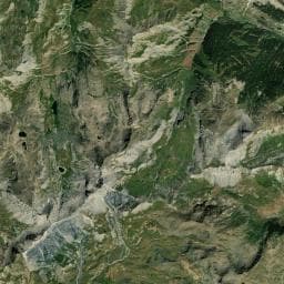 Vue aérienne des environs de Bergerie du Lauzanier