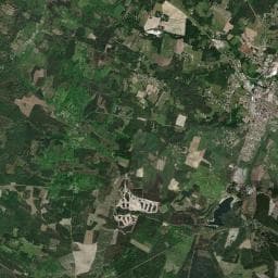 Vue aérienne des environs de Aire de camping-car à Casteljaloux