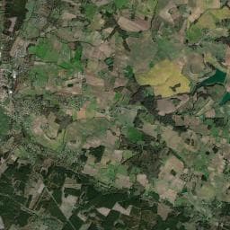 Vue aérienne des environs de Camping de la Piscine