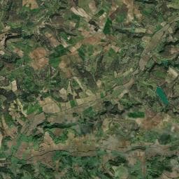 Vue aérienne des environs de Aire de camping-car Roquecor