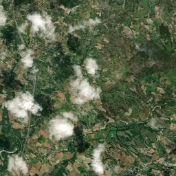Vue aérienne des environs de Camping à Cieurac