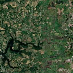Vue aérienne des environs de Camping du Lac