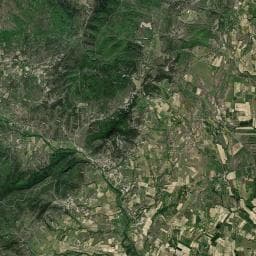 Vue aérienne des environs de Camping la Fontinelle