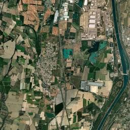 Vue aérienne des environs de Aire de Tricastin