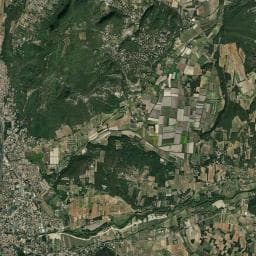Vue aérienne des environs de La Simioune