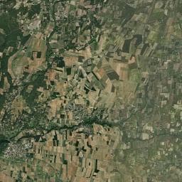 Vue aérienne des environs de Aire de vidange – Camping-Cars de Suze la Rousse