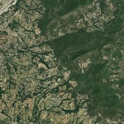 Vue aérienne des environs de Aire de camping-car à Piégon