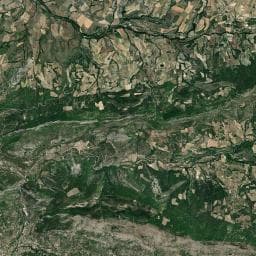 Vue aérienne des environs de Aire de camping-cars Ferme de la Condamine