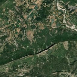 Vue aérienne des environs de Aire de repos à Saléon