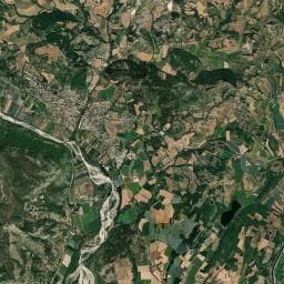 Vue aérienne des environs de Aire de camping-car à Lazer